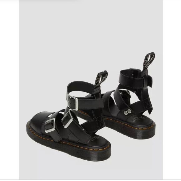 Rick Owens x Dr. Martens Leather Gryphon Gladiator Sandals Women's 8 Men… - Picture 10 of 14
